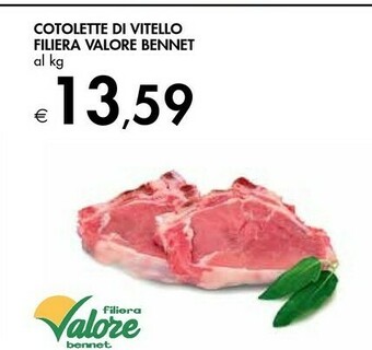 Bennet Bennet Cotolette Di Vitello Filiera Valore offerta