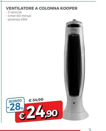 A&O Kooper Ventilatore offerta