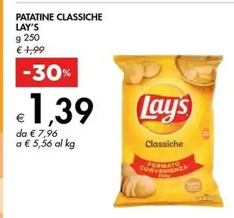 Bennet Lays Patatine Classiche offerta