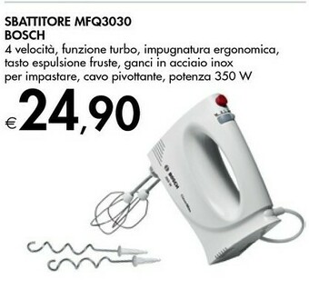 Bennet Bosch MFQ3030GB Sbattitore Sbattitore Manuale Bianco 350 W offerta