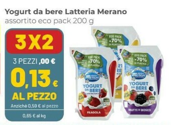 Coop Merano Meran - Yogurt Da Bere Pesca 200 G(ml) offerta