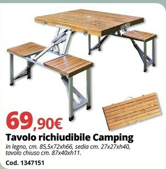 Brico Io Tavolo Richiudibile Camping offerta