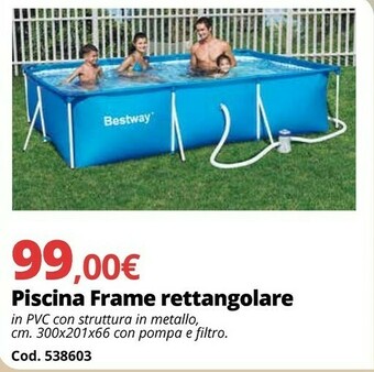 Brico Io Bestway Piscina Frame Rettangolare offerta