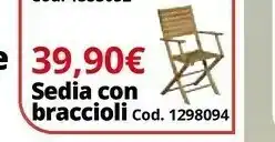 Brico Io Sedia Con Braccioli offerta