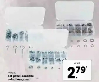 Lidl Parkside Set Ganci, Rondelle O Dadi Esagonali offerta