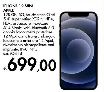 Bennet Apple IPhone 12 Mini 13,7 Cm (5.4") Doppia SIM IOS 14 5G 128 GB Blu offerta