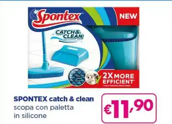 Acqua & Sapone Spontex Catch & Clean Scopa Con Paletta offerta