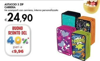 Bennet Carrera Astuccio 3 Zip offerta