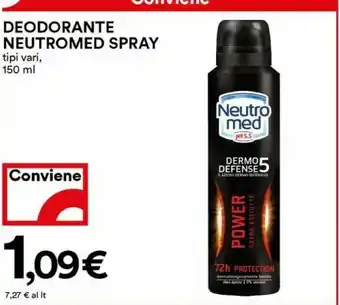 Coop Neutro Med Neutromed Deodorante Spraydermo Defense offerta