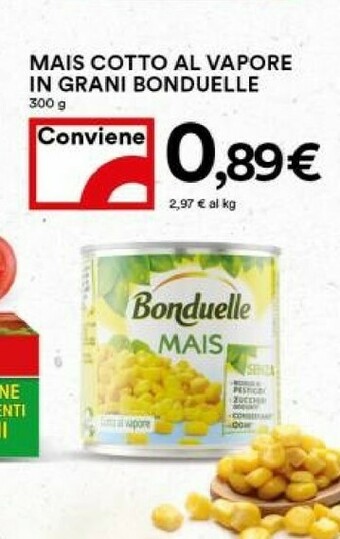 Coop Bonduelle Mais Cotto Al Vapore offerta
