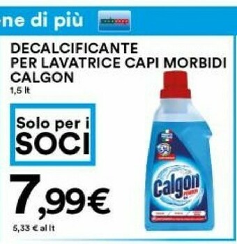 Coop Calgon Decalcificante Per Lavatrice Capi Morbidi offerta