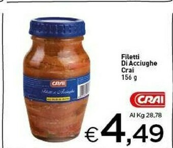 Crai Crai Filetti Di Acciughe offerta