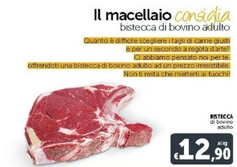 Deco Supermercati Motta Bistecca Di Bovino Adulto offerta