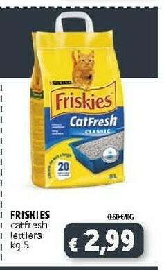 Deco Supermercati Friskies Purina Catfresh Lettiera offerta