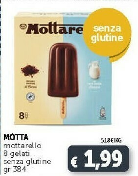 Deco Supermercati Motta Rello Gelato Con Latte Fresco Italiano 384 G(ml) offerta