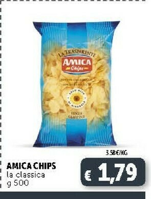 Deco Supermercati Amica chips La Classica 500 G(ml) offerta