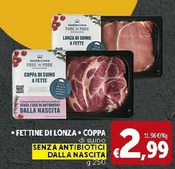Deco Supermercati Fettine Di Lonza Di Suino offerta