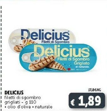 Deco Supermercati Delicius Filetti Di Sgombro Al Naturale offerta