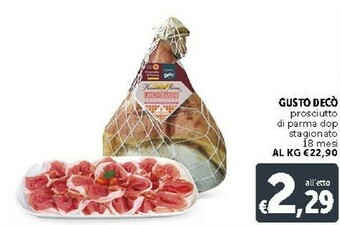 Deco Supermercati Gusto Deco Prosciutto Di Parma Dop Stagionato offerta