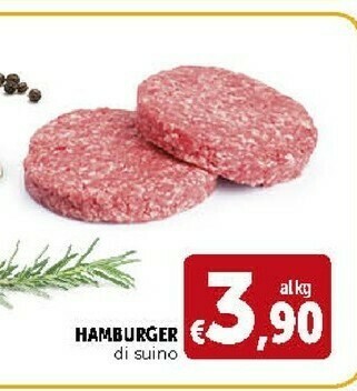 Deco Supermercati Hamburger Di Suino offerta
