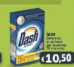 Deco Supermercati Dash Detersivo In Polvere Per Lavatrice 79 Misurini offerta