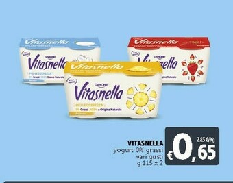 Deco Supermercati Danone Vitasnella Yogurt 0% Grassi offerta