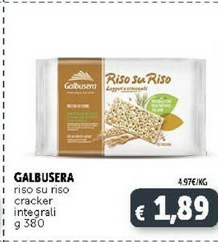 Deco Supermercati Galbusera Cracker Integrali Con Riso Riso Su Riso offerta