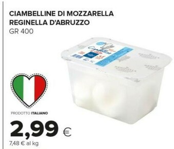 Tigre Reginella Mozzarella offerta