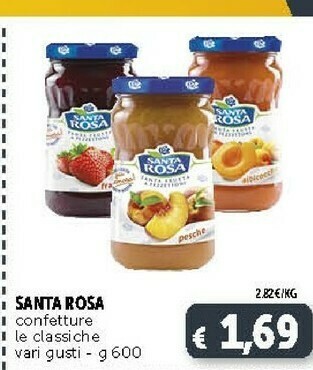 Deco Supermercati Santa rosa Confettura Di Pesche 600 G(ml) offerta