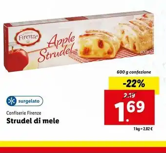 Lidl Strudel di mela offerta