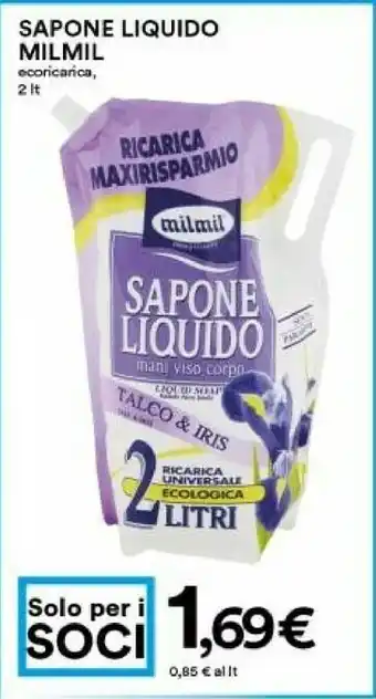Coop Milmil Sapone Liquido Ecoricarica offerta