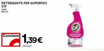 Coop Cif Detergente Per Superfici Spray offerta