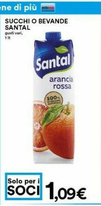 Coop Santal Arancia Rossa offerta