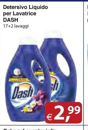 Docks Cash&Carry Dash Detersivo lavatrice offerta