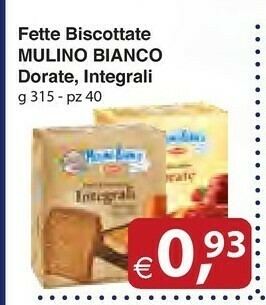 Docks Cash&Carry Mulino Bianco Fette biscottate offerta