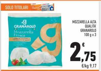 Conad City Mozzarella alta qualità granarolo offerta