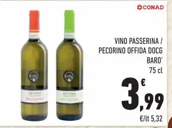 Conad City Vino passerina / pecorino offida docg barò offerta