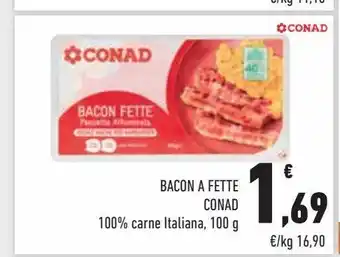 Conad City Bacon a fette conad offerta