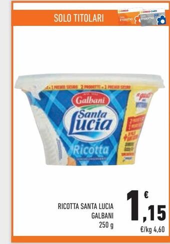 Conad City Ricotta santa lucia galbani offerta