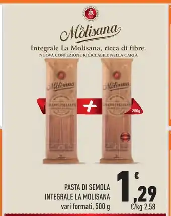 Conad City Pasta di semola integrale la molisana offerta