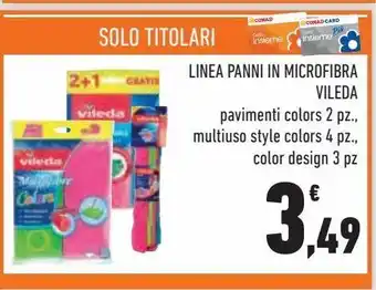 Linea panni in microfibra vileda