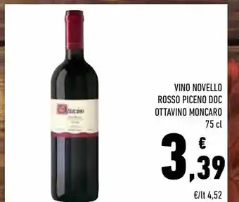 Vino novello rosso  piceno doc ottavino moncaro