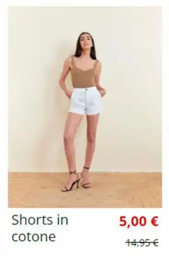Shorts in cotone
