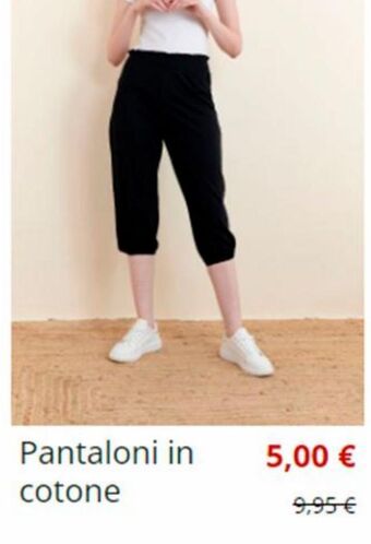Piazza Italia Pantaloni in cotone offerta