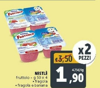 Nestlè Fruttolo Fragola/ Fragola E Banana 200 G