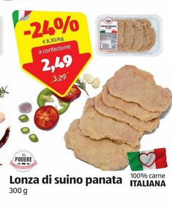 ALDI Lonza di suino panata offerta