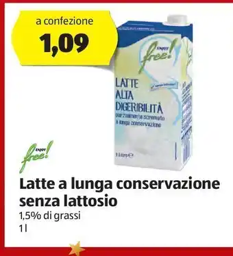 ALDI Latte a lunga conservaizione senza lattosio offerta