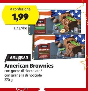 ALDI American brownies offerta