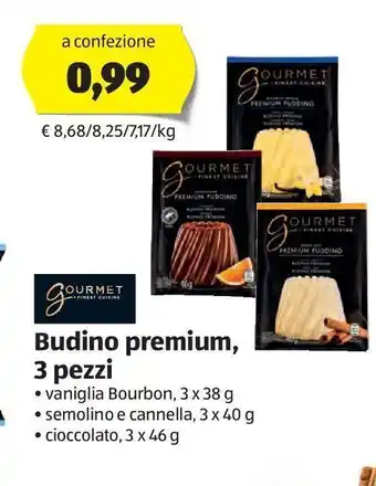 Budino premium, 3 pezzi