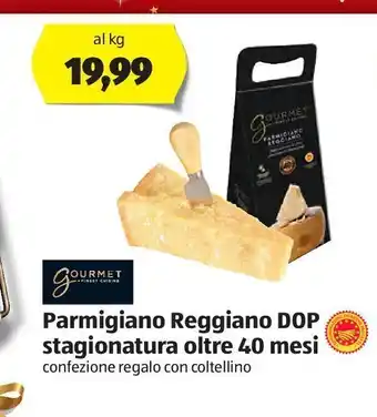 ALDI Parmigiano reggiano dop stagionatura oltre 40 mesi offerta